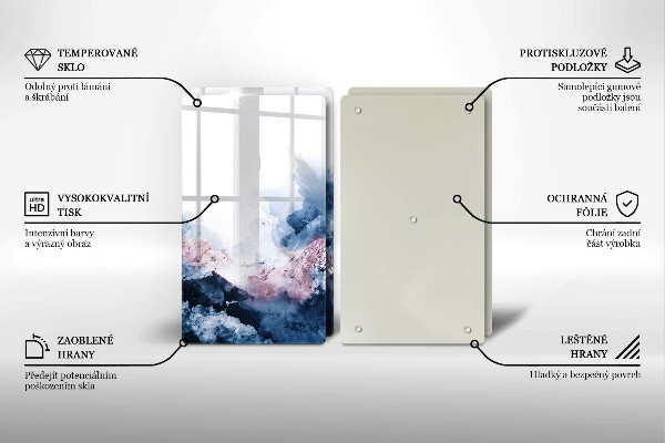 Osłona ściany przy kuchence gazowej Abstrakcja malowane góry