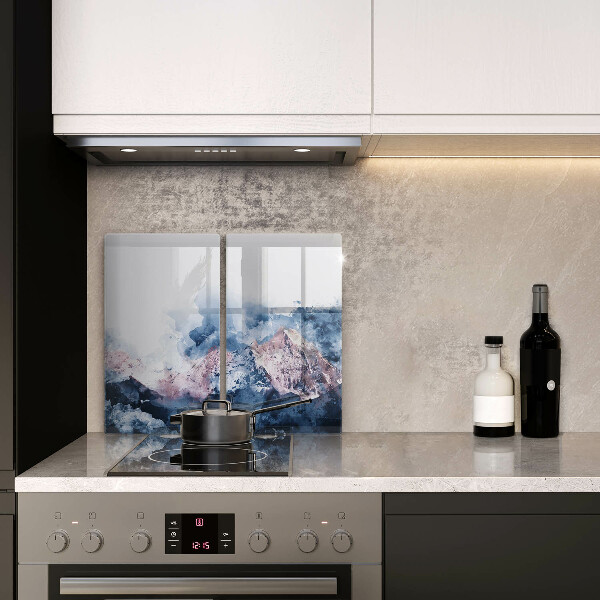 Osłona ściany przy kuchence gazowej Abstrakcja malowane góry