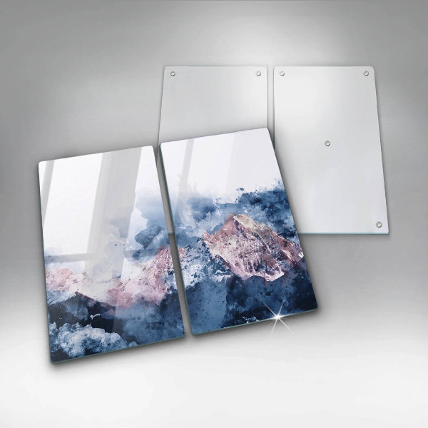 Osłona ściany przy kuchence gazowej Abstrakcja malowane góry