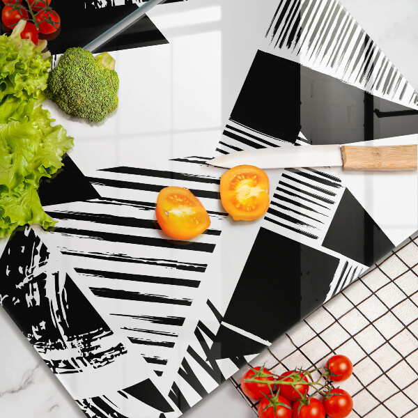 Osłona ściany przy kuchence gazowej Geometryczne trójkąty