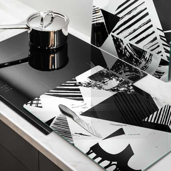Osłona ściany przy kuchence gazowej Geometryczne trójkąty