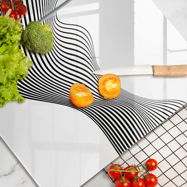 Osłona ściany przy kuchence gazowej Linearna abstrakcja