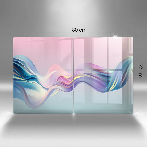 Osłona ściany przy kuchence gazowej Pastelowa abstrakcja