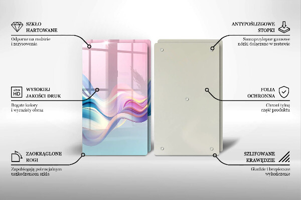 Osłona ściany przy kuchence gazowej Pastelowa abstrakcja