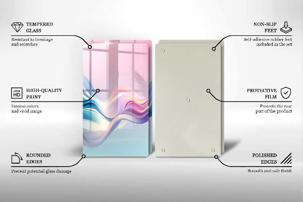 Osłona ściany przy kuchence gazowej Pastelowa abstrakcja