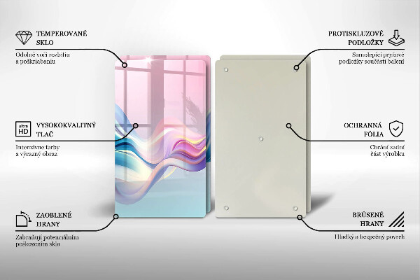 Osłona ściany przy kuchence gazowej Pastelowa abstrakcja