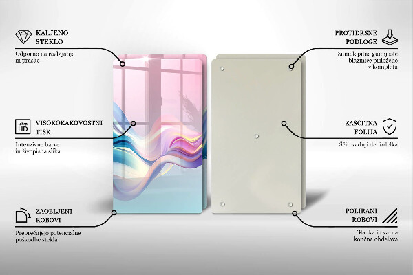 Osłona ściany przy kuchence gazowej Pastelowa abstrakcja