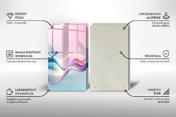 Osłona ściany przy kuchence gazowej Pastelowa abstrakcja