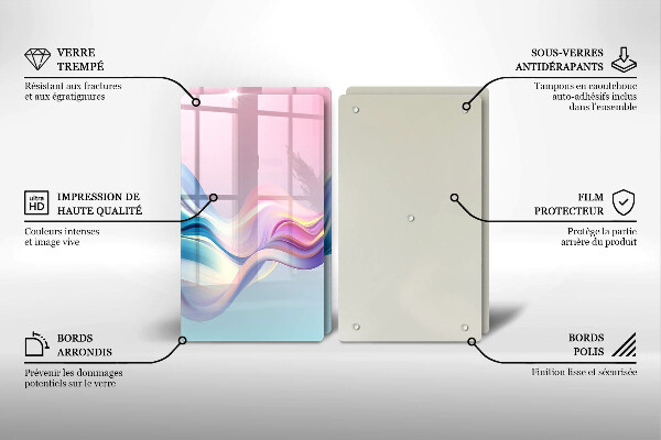 Osłona ściany przy kuchence gazowej Pastelowa abstrakcja