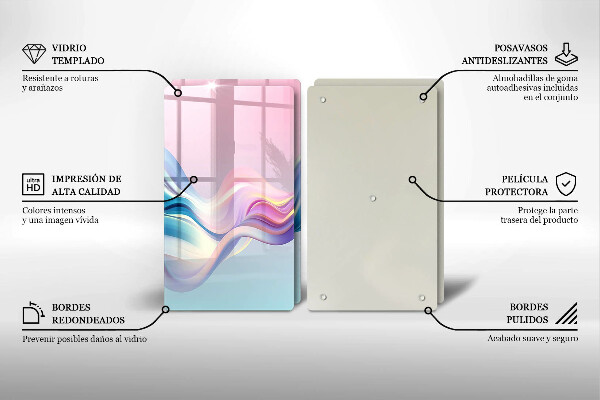 Osłona ściany przy kuchence gazowej Pastelowa abstrakcja