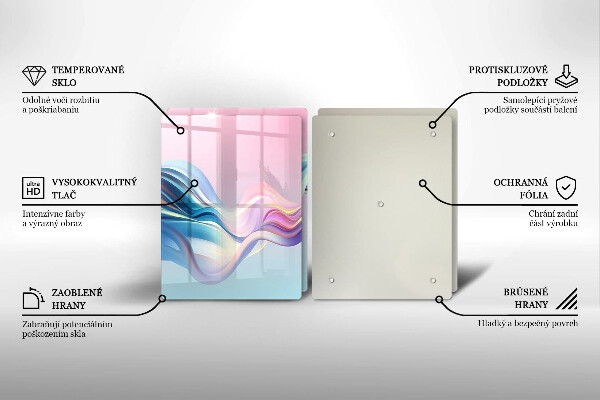 Osłona ściany przy kuchence gazowej Pastelowa abstrakcja