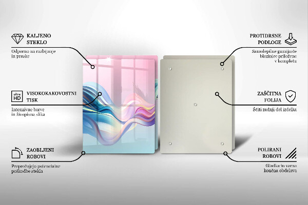 Osłona ściany przy kuchence gazowej Pastelowa abstrakcja