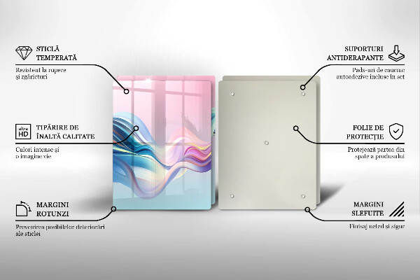 Osłona ściany przy kuchence gazowej Pastelowa abstrakcja