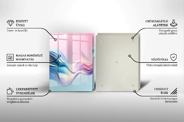 Osłona ściany przy kuchence gazowej Pastelowa abstrakcja