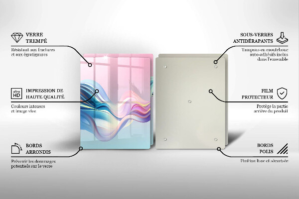 Osłona ściany przy kuchence gazowej Pastelowa abstrakcja