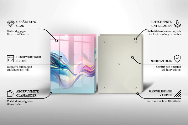 Osłona ściany przy kuchence gazowej Pastelowa abstrakcja