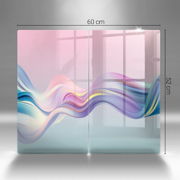 Osłona ściany przy kuchence gazowej Pastelowa abstrakcja