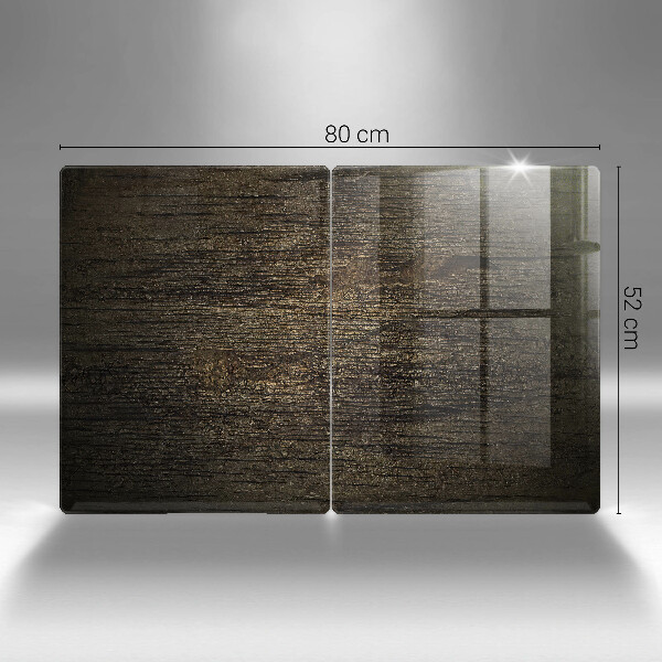 Osłona ściany przy kuchence gazowej Tekstura drewna kora