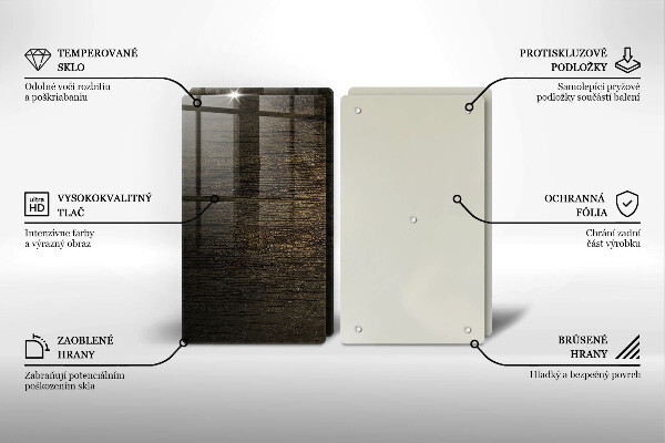 Osłona ściany przy kuchence gazowej Tekstura drewna kora