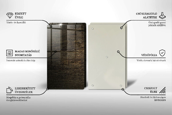 Osłona ściany przy kuchence gazowej Tekstura drewna kora