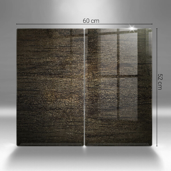 Osłona ściany przy kuchence gazowej Tekstura drewna kora