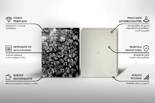 Osłona ściany przy kuchence gazowej Brylanty diamenty