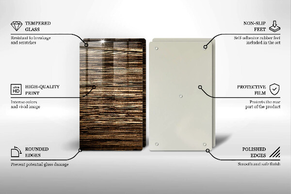 Osłona ściany przy kuchence gazowej Tekstura drewna