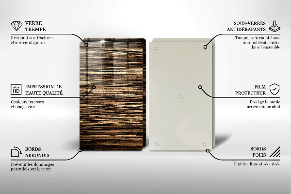 Osłona ściany przy kuchence gazowej Tekstura drewna