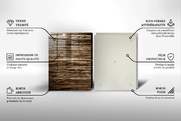 Osłona ściany przy kuchence gazowej Tekstura drewna