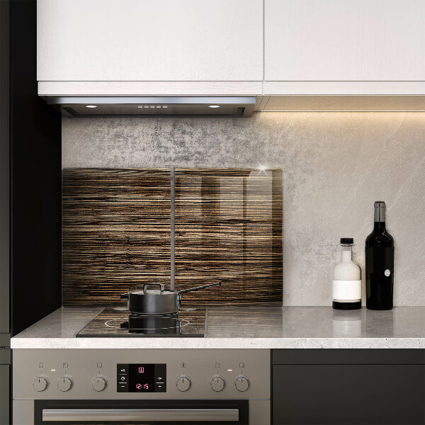 Osłona ściany przy kuchence gazowej Tekstura drewna