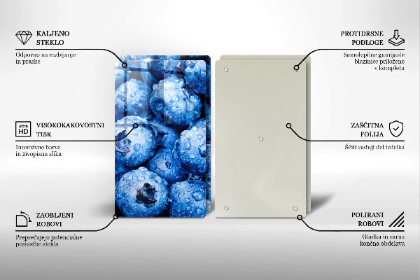 Osłona ściany przy kuchence gazowej Soczyste borówki