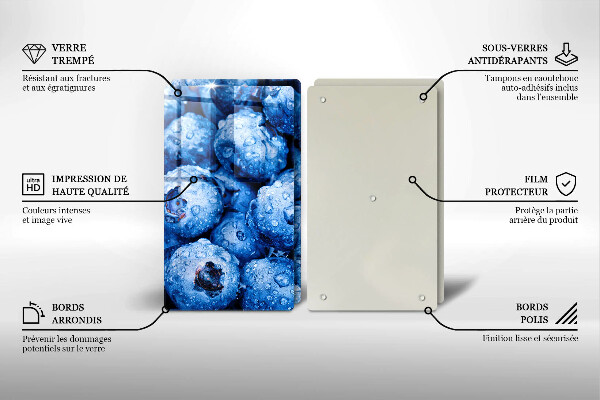 Osłona ściany przy kuchence gazowej Soczyste borówki