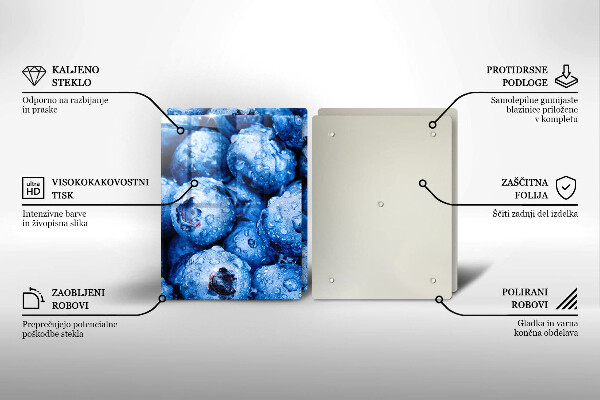 Osłona ściany przy kuchence gazowej Soczyste borówki