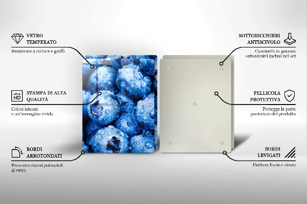 Osłona ściany przy kuchence gazowej Soczyste borówki