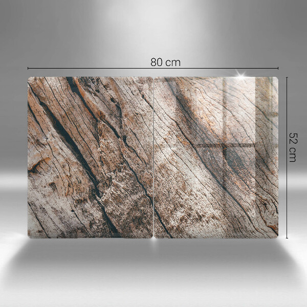 Osłona ściany przy kuchence gazowej Struktura drewna