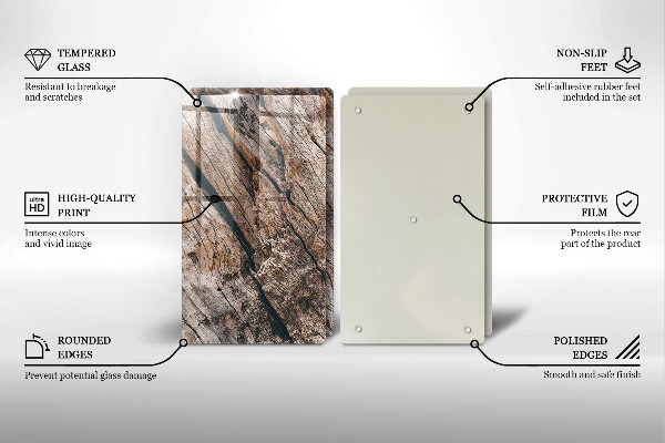 Osłona ściany przy kuchence gazowej Struktura drewna