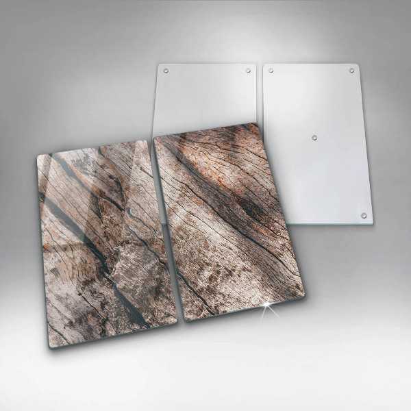 Osłona ściany przy kuchence gazowej Struktura drewna