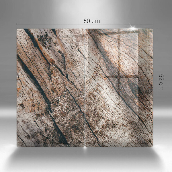 Osłona ściany przy kuchence gazowej Struktura drewna