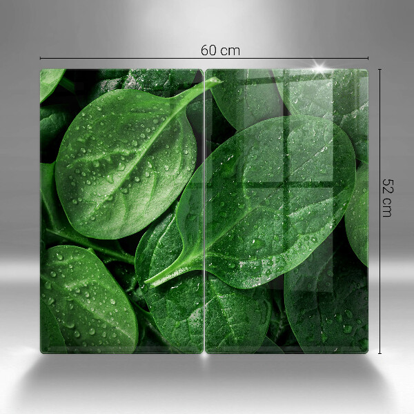 Osłona ściany przy kuchence gazowej Liście bazylii