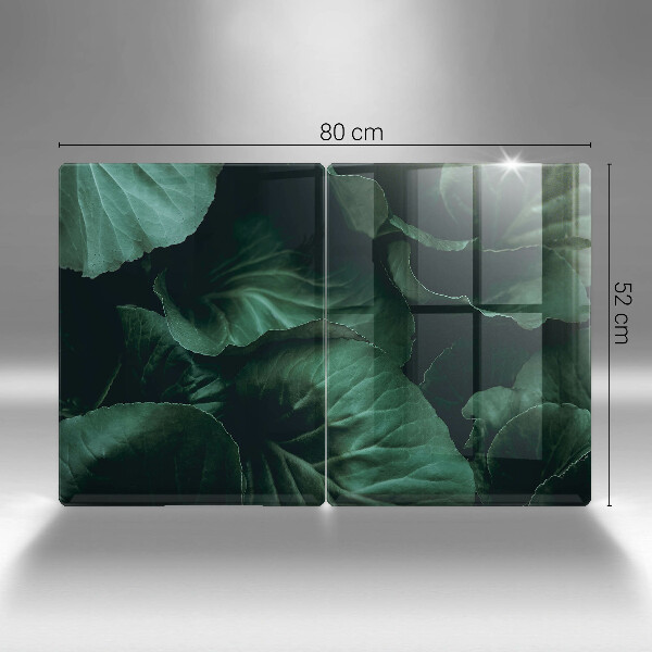 Osłona ściany przy kuchence gazowej Dzikie ciemne liście