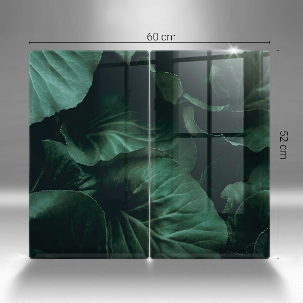 Osłona ściany przy kuchence gazowej Dzikie ciemne liście