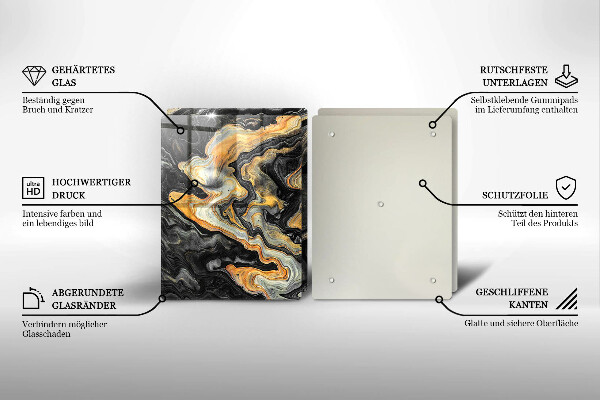 Osłona ściany przy kuchence gazowej Abstrakcyjna struktura