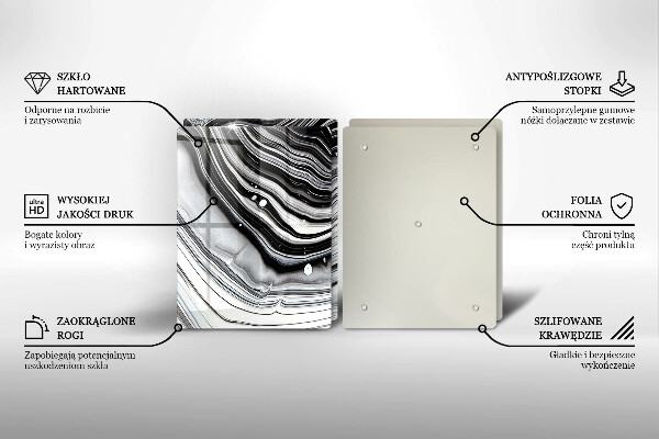 Osłona ściany przy kuchence gazowej Abstrakcja tusz