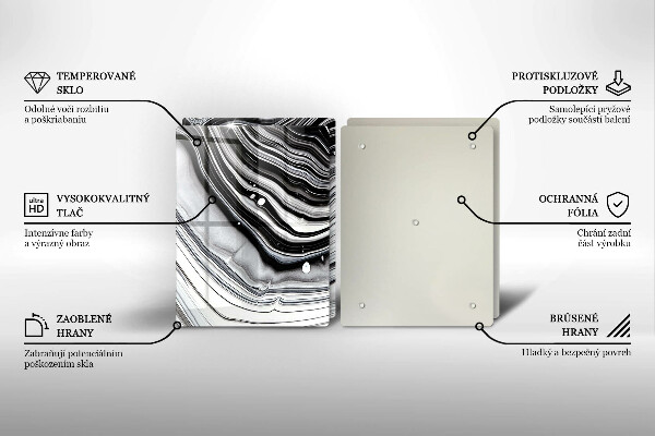 Osłona ściany przy kuchence gazowej Abstrakcja tusz