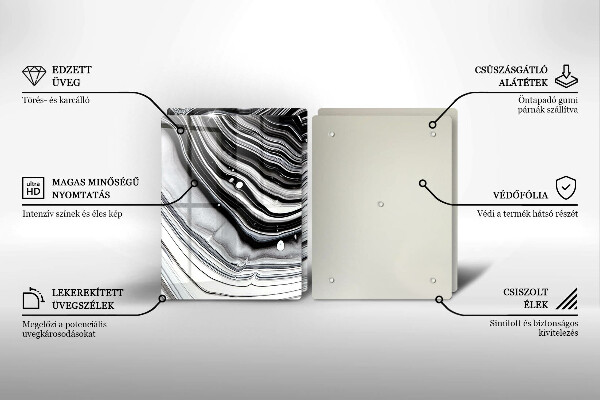 Osłona ściany przy kuchence gazowej Abstrakcja tusz