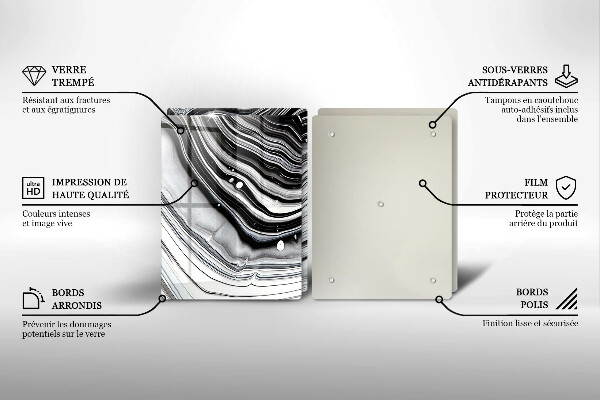 Osłona ściany przy kuchence gazowej Abstrakcja tusz