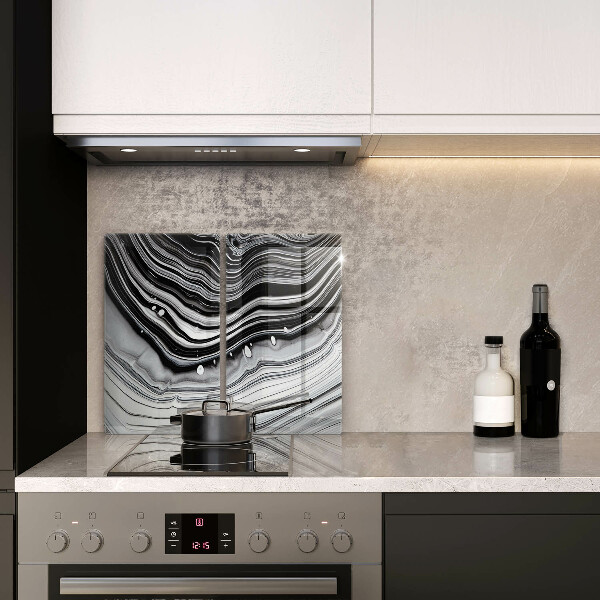 Osłona ściany przy kuchence gazowej Abstrakcja tusz