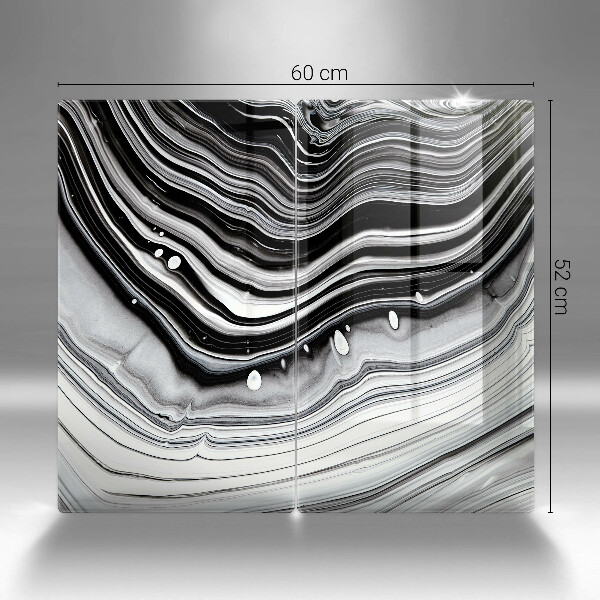 Osłona ściany przy kuchence gazowej Abstrakcja tusz