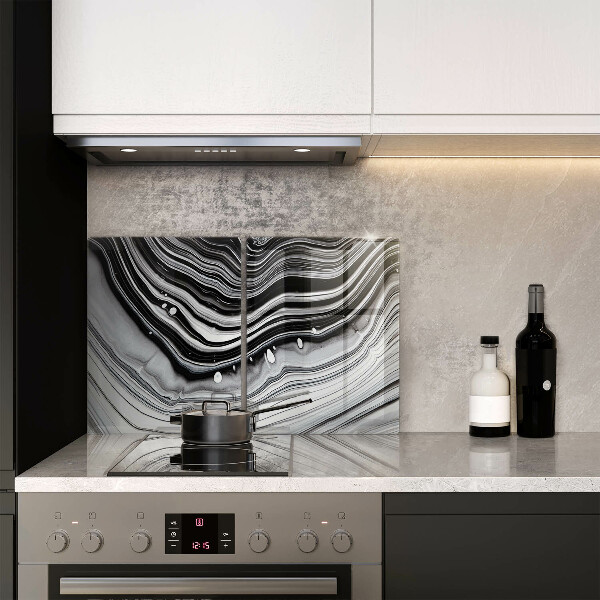 Osłona ściany przy kuchence gazowej Abstrakcja tusz