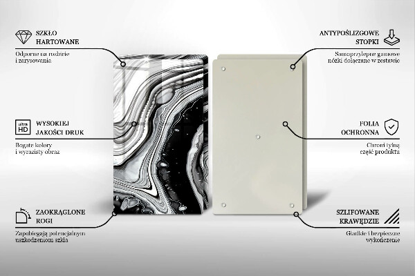 Osłona ściany przy kuchence gazowej Abstrakcja tusz